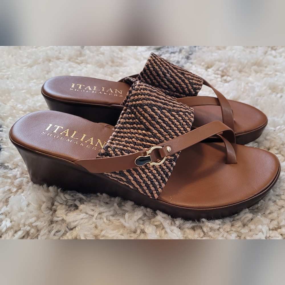 Italian Shoe Makers Backless Sandals Size 8M - Picture 6 of 9